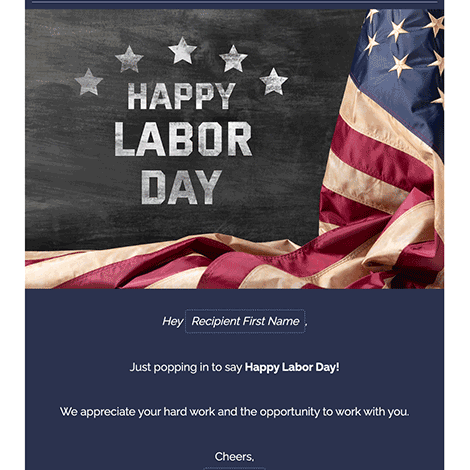Labor Day We Appreciate You Business eCard